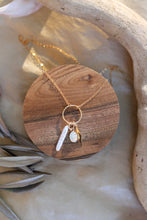 Load image into Gallery viewer, Opal + Pearl + Starburst Necklace
