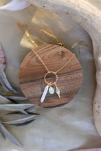 Load image into Gallery viewer, Opal + Pearl + Starburst Necklace
