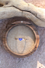 Load image into Gallery viewer, Ring with a opal stone in a wooden box on a natural background
