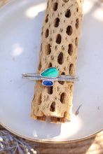 Load image into Gallery viewer, Emerald Rose Variscite + Australian Boulder Opal Cuff
