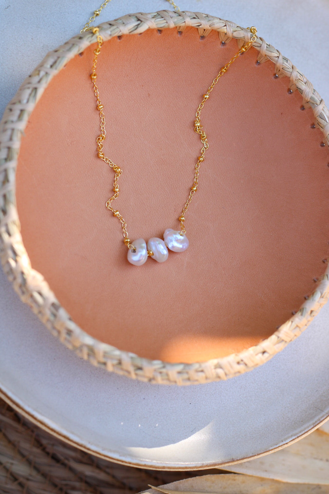 Trinity Pearl Necklace