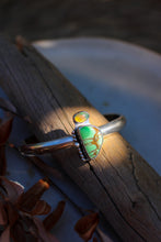 Load image into Gallery viewer, Green Valley Variscite + Ethiopian Opal Cuff - 6 inches
