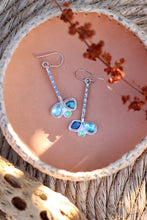 Load image into Gallery viewer, Australian Boulder Opal + Apatite + Chrysoprase Earrings
