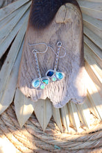 Load image into Gallery viewer, Australian Boulder Opal + Apatite + Chrysoprase Earrings
