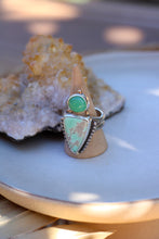 Load image into Gallery viewer, Australian Variscite + Chrysoprase Ring - Size 8.75
