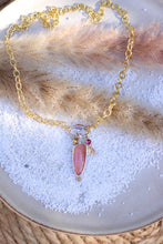 Load image into Gallery viewer, LIBRA Necklace - Australian Pipe Opal + Pink Tourmaline
