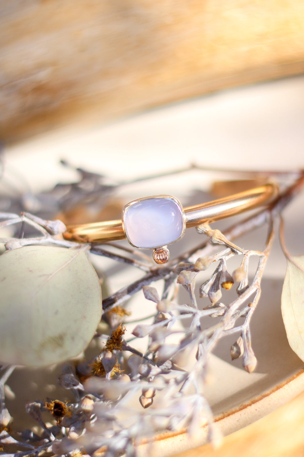 Purple Chalcedony Cuff - Large