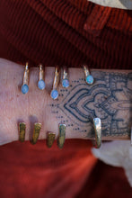 Load image into Gallery viewer, Ethiopian Opal Hammered Cuffs
