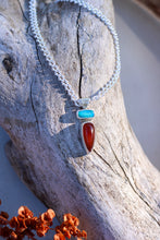 Load image into Gallery viewer, Australian Opal + Honeycomb Chalcedony Necklace
