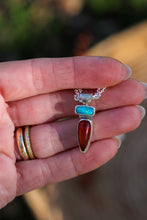 Load image into Gallery viewer, Australian Opal + Honeycomb Chalcedony Necklace
