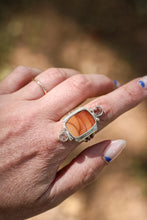 Load image into Gallery viewer, Bruneau Jasper + Sunstone Ring - Size 7.25
