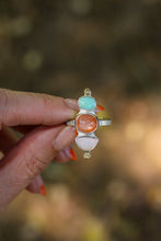 Load image into Gallery viewer, Triple Stone Ring - Size 7
