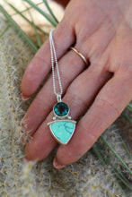 Load image into Gallery viewer, Emerald Rose Variscite + Fluorite Necklace
