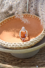 Load image into Gallery viewer, Bruneau Jasper + Sunstone Ring - Size 7.25

