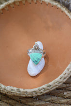 Load image into Gallery viewer, Emerald Rose Variscite + Sunstone Ring - Size 8.25
