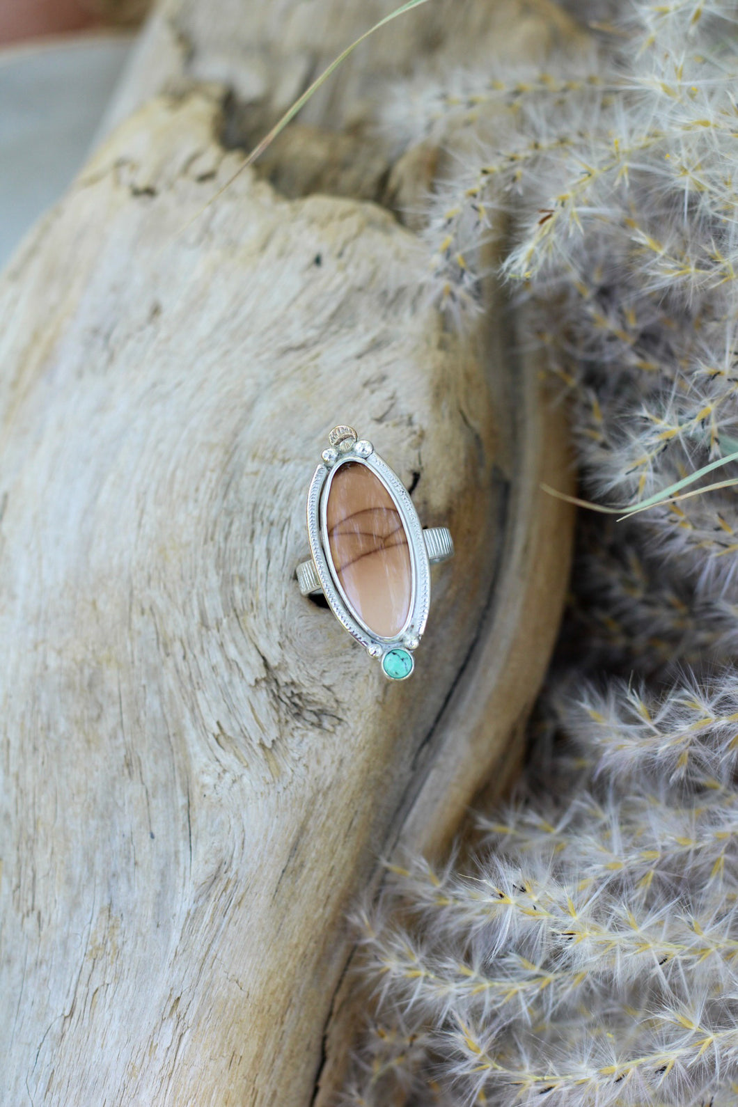 Bruneau Jasper + Variscite Ring - Size 7.75