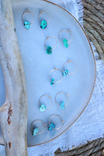 Load image into Gallery viewer, REN Mini Hoops + Turquoise
