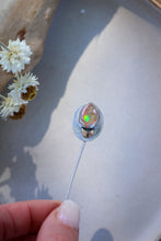 Load image into Gallery viewer, •SAVANNAH Pin- Mexican Fire Opal + Moon
